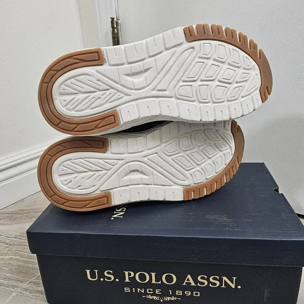 New U.S. Polo Assn. Tread Women's Gum Rener Golden Black Athletic Shoes Size 10 - Picture 5 of 9